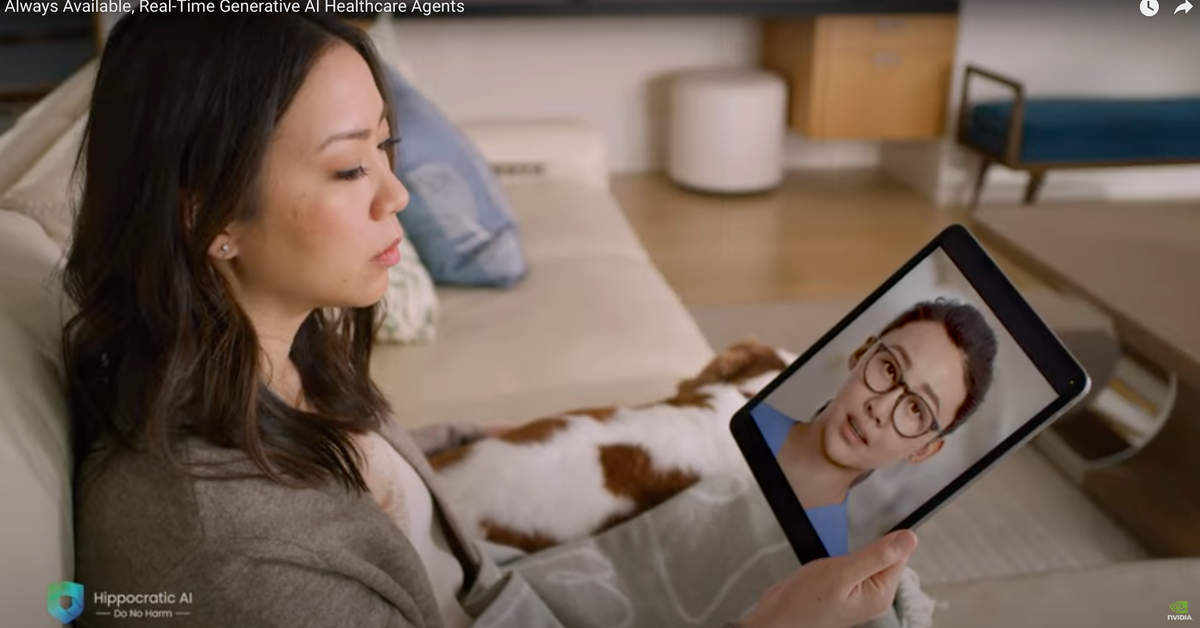 Nvidia YouTube link from Hippocratic AI demo video